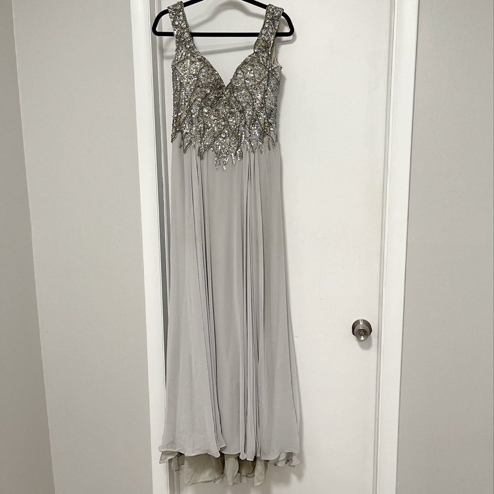 Terani Couture sequin off the shoulder evening gown size 10